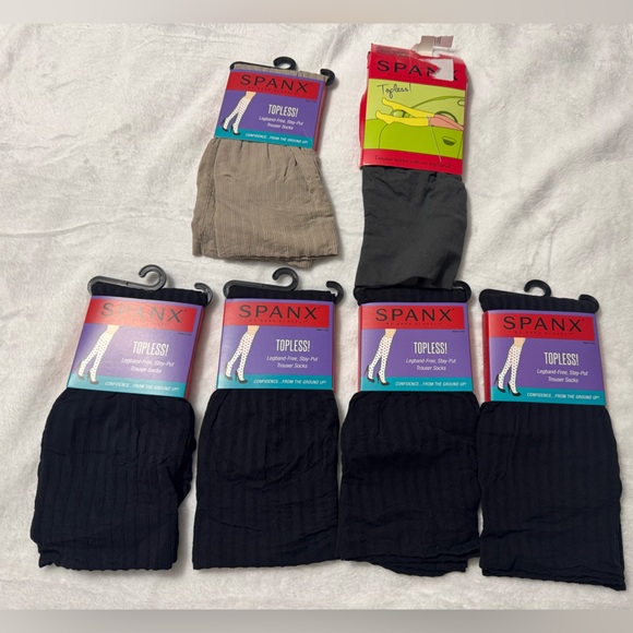 Lot of 6 Spanx Fuller Calf Topless Trouser Socks - Picture 1 of 8